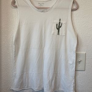Zoe + Liv Cactus Tank with Pocket